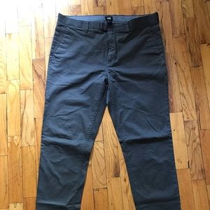 Grey H&M cotton trousers